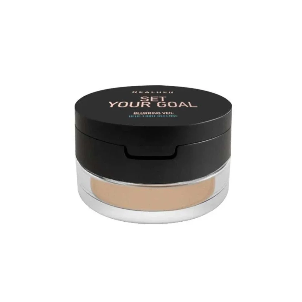 RealHer Blurring Veil Set Your Goal Blue Light Defense Setting Powder NEW